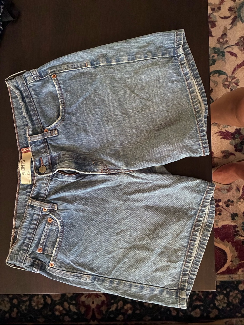 Classic Levi’s 515 Light Blue Denim Women's Shorts size 12